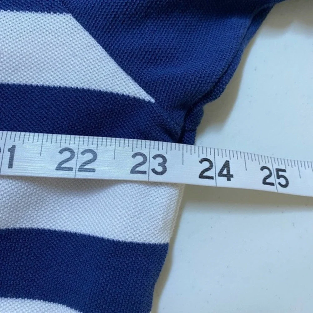 Vtg Polo‎ by Ralph Lauren Mens XL Blue Yellow Pony Preppy 100% Cotton Nautical